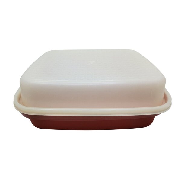 Vintage Tupperware Cake Taker Carrier Marinating and Storage Container - Picture 2 of 5